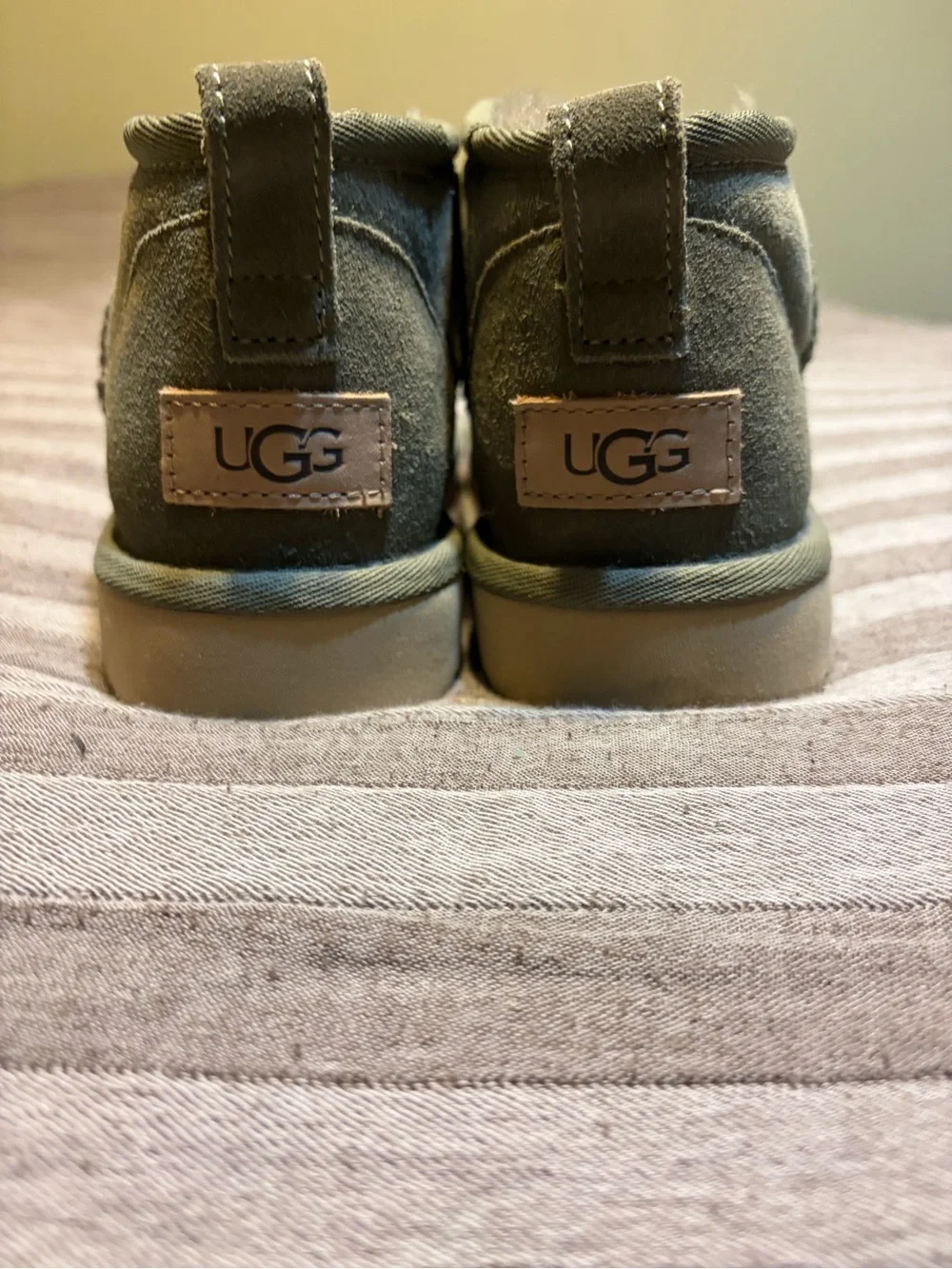 UGG Olive Mini Boot with Shearling Lining